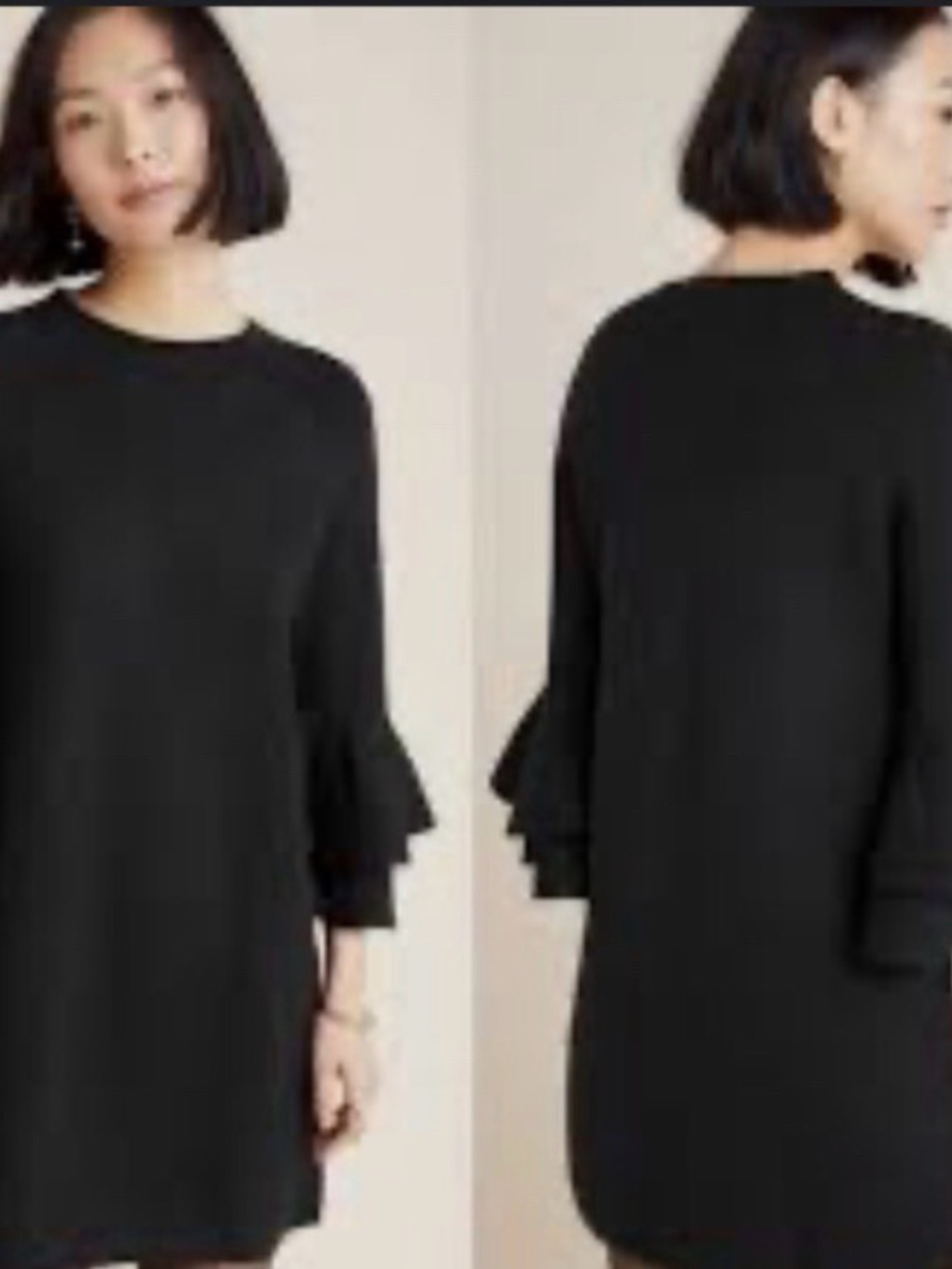 Anthropologie Claudette Ruffled
Sweater Dress
